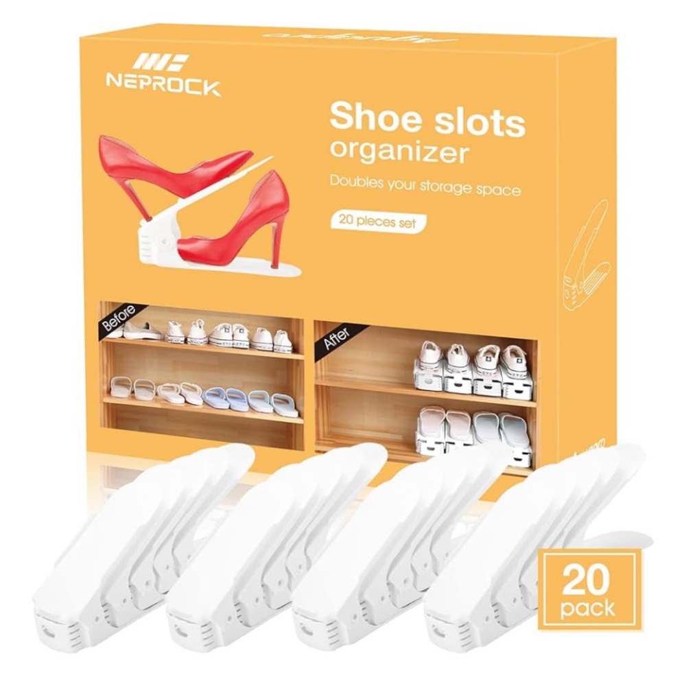 Neprock Shoe Slots Organizer 20-Pack